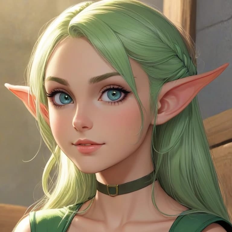 Enchanting AI Anime Fantasy: Meet Ola, Your Elf Girlfriend~